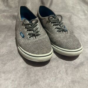 Vans Gray Herringbone Women's Shoes
